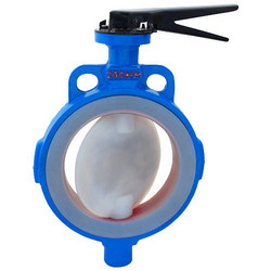 PTFE FEP PFA Lined Butterfly Valve Manufacturers Exporters in India