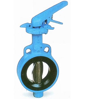 Butterfly Valve Center Disc Rubberlined Wafer Type Lever Operated BS 5155 API 609 AWWA C 504 Standard